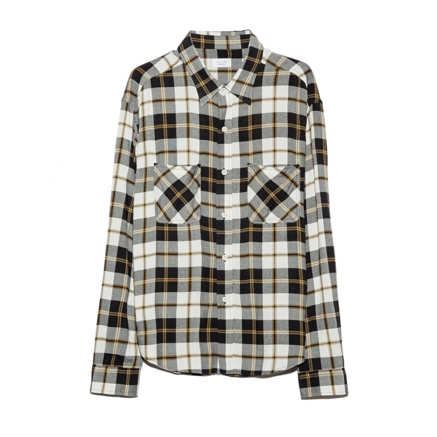 UNUSED アンユーズド 26SS US2562 Long sleeve Rayon check shirt (LIGHT BEIGE TARTAN)