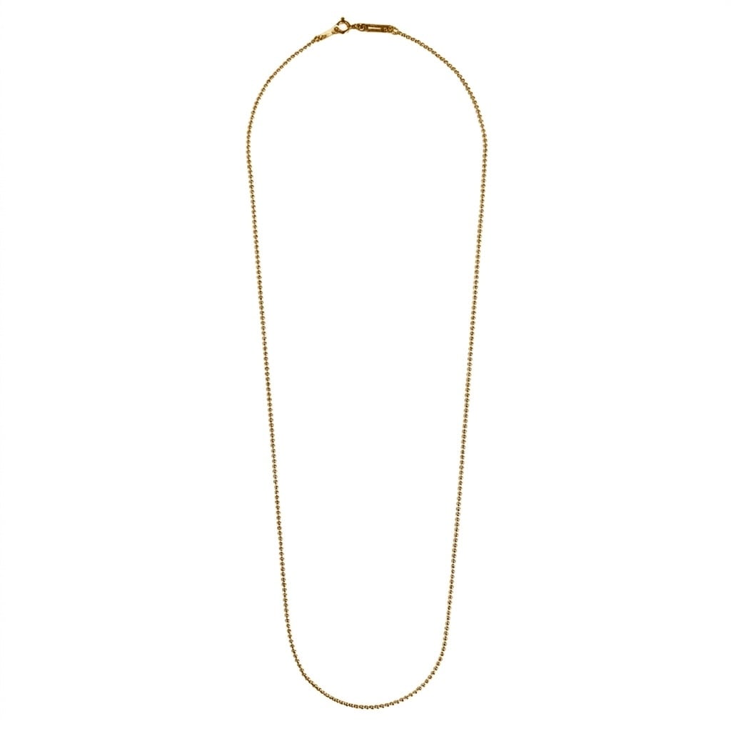 ephemeral エフェメラル ball chain long necklace (gold)