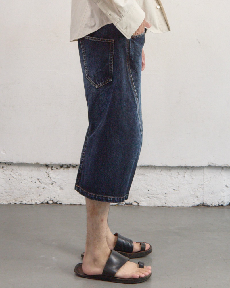 NVRFRGT ネヴァーフォーゲット 26SS【予約商品】2月入荷予定 3D TWISTED JORTS (DARK FADED INDIGO)