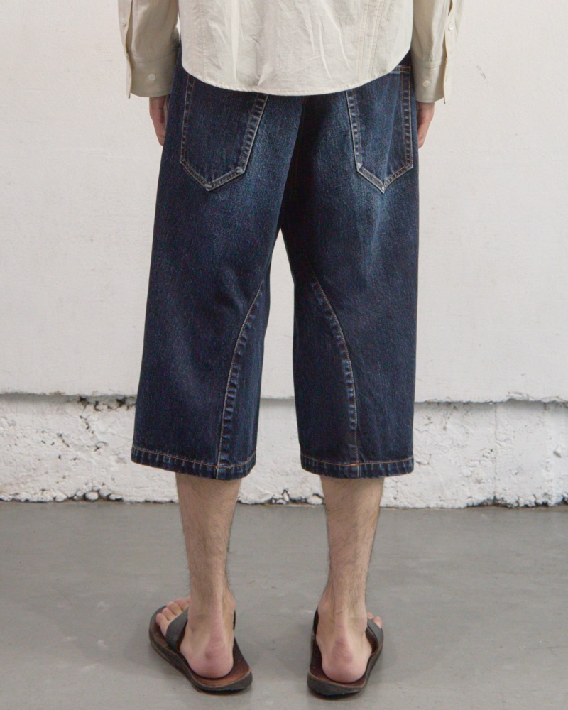 NVRFRGT ネヴァーフォーゲット 26SS【予約商品】2月入荷予定 3D TWISTED JORTS (DARK FADED INDIGO)