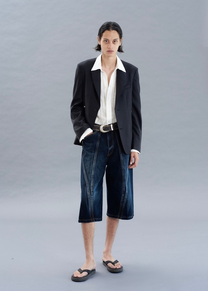 NVRFRGT ネヴァーフォーゲット 26SS【予約商品】2月入荷予定 3D TWISTED JORTS (DARK FADED INDIGO)