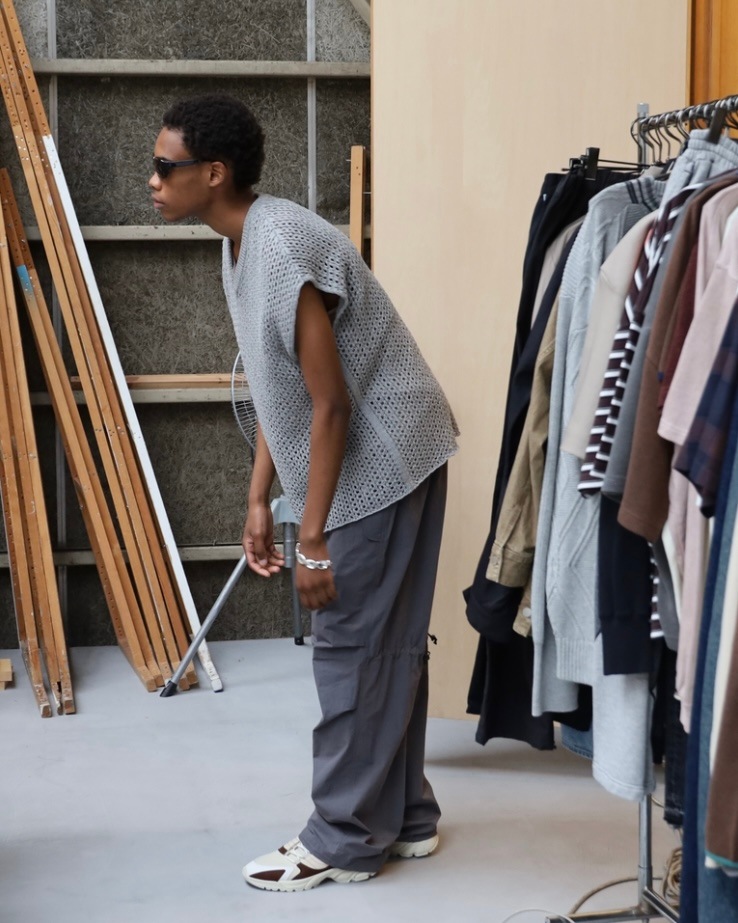JIEDA ジエダ 24SS KNIT VEST (SAGE GREEN) | CATEGORY,CUT/SEW
