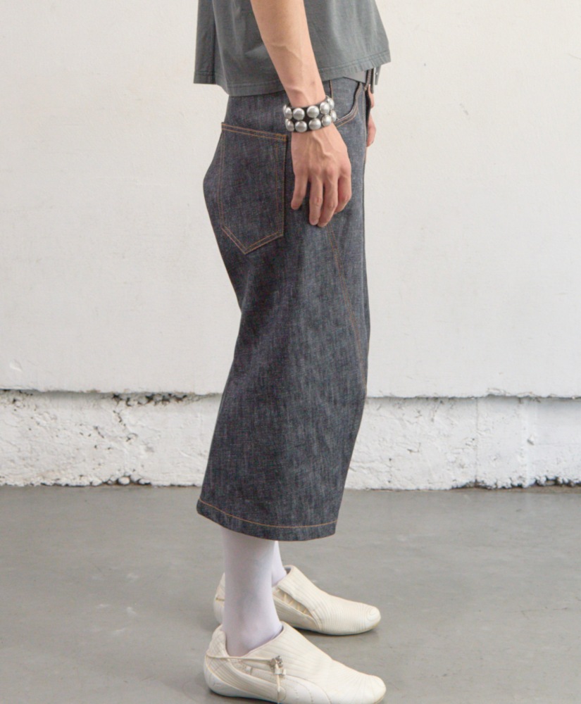 NVRFRGT ネヴァーフォーゲット 26SS 3D TWISTED JORTS (RAW INDIGO)