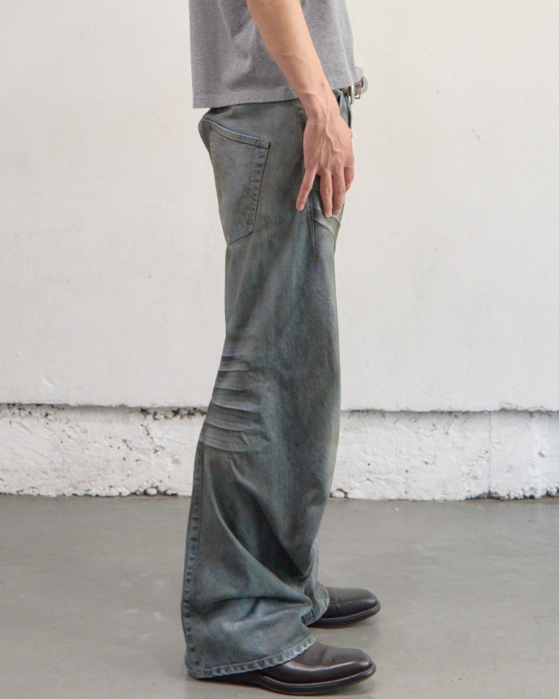 NVRFRGT ネヴァーフォーゲット 26SS【予約商品】3月入荷予定 3D TWISTED JEANS 3.0 (DIRTY FADED INDIGO)
