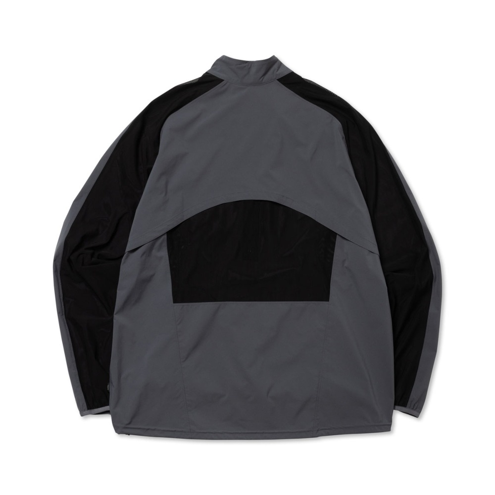 ROTOL ロトル  SHEER MESH ZIP SHIRTS (CHARCOAL)