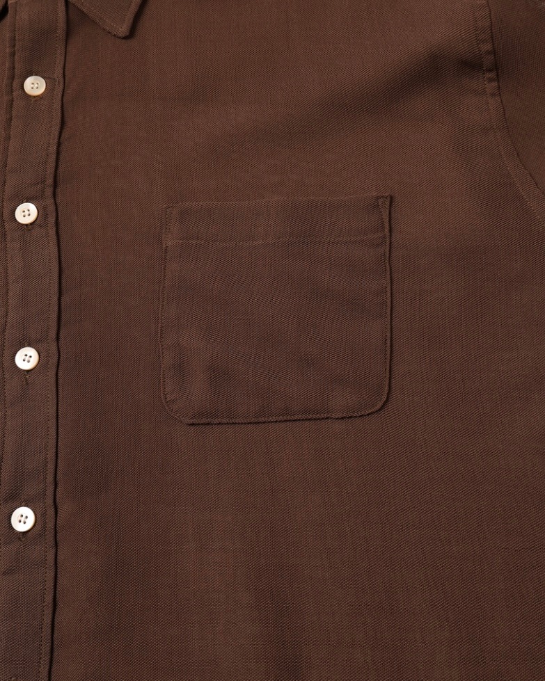 JIEDA ジエダ 24SS OVER SIZE SHIRT (BROWN)