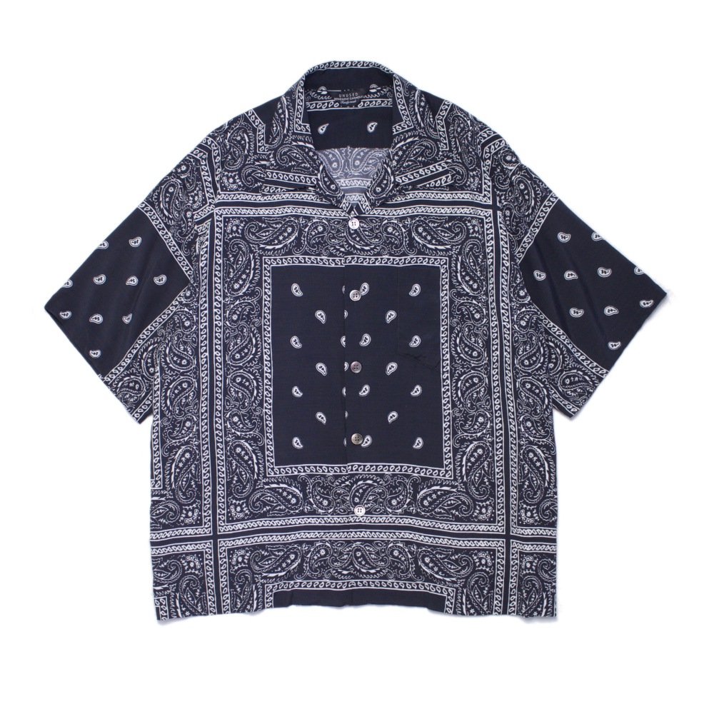 UNUSED アンユーズド US1798 bandanna short sleeve shirt (USED)
