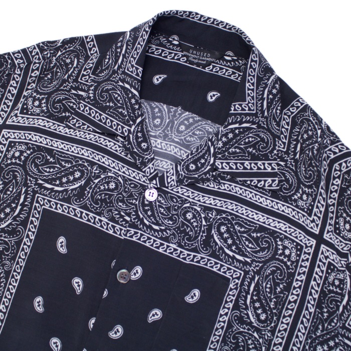 UNUSED アンユーズド US1798 bandanna short sleeve shirt (USED)