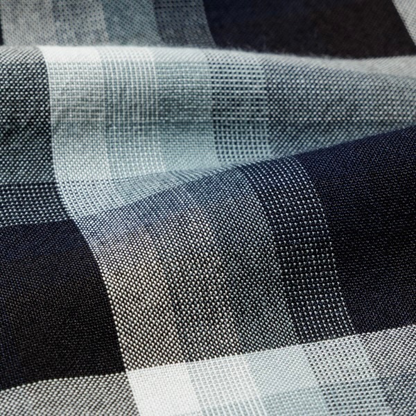 UNUSED アンユーズド 26SS UW1194 Rayon check pants (NAVY OMBRE)