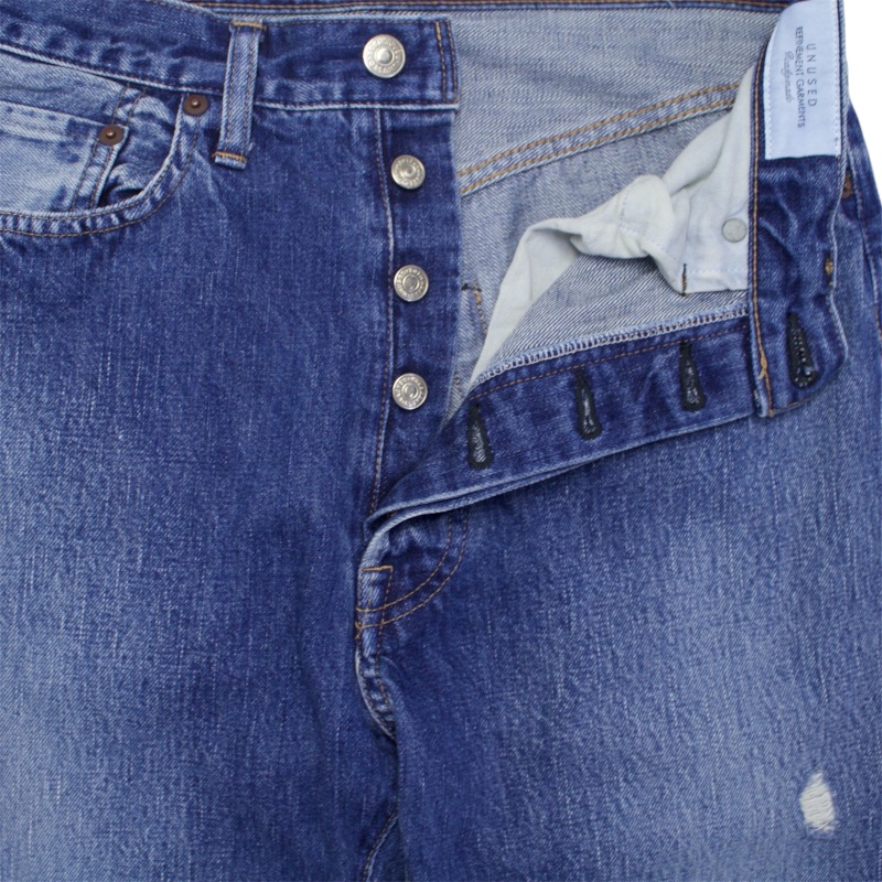UNUSED アンユーズド UW1088 13oz Ripped Denim Pants (USED)