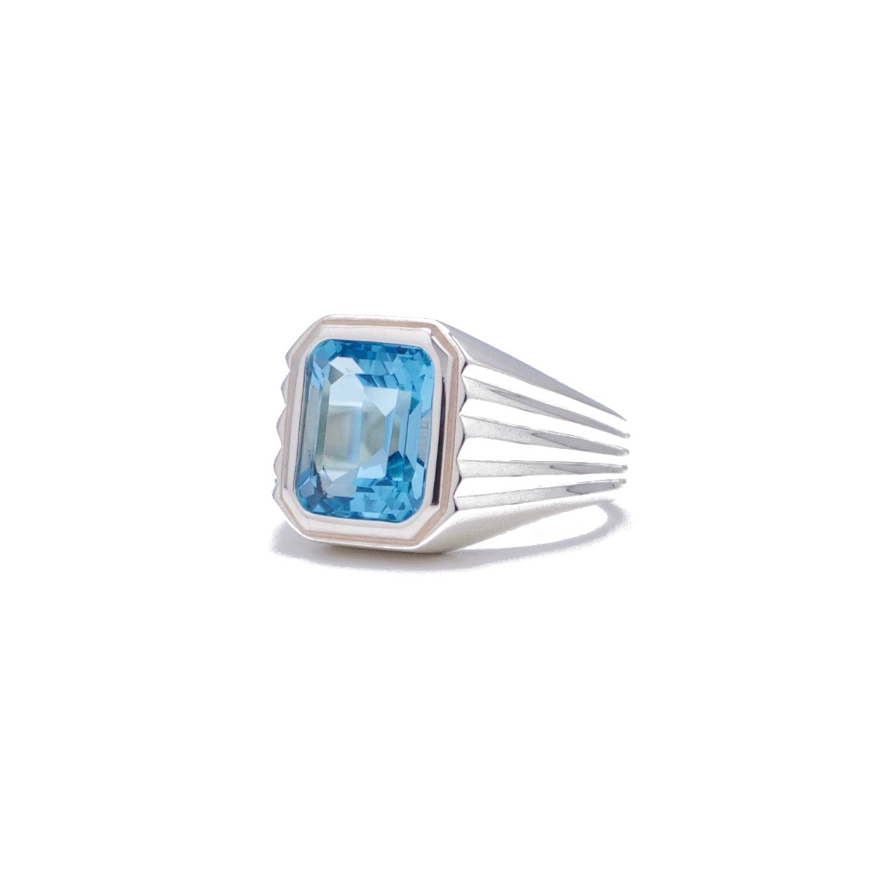 EPHEMERAL エフェメラル Gangster ring (blue topaz)