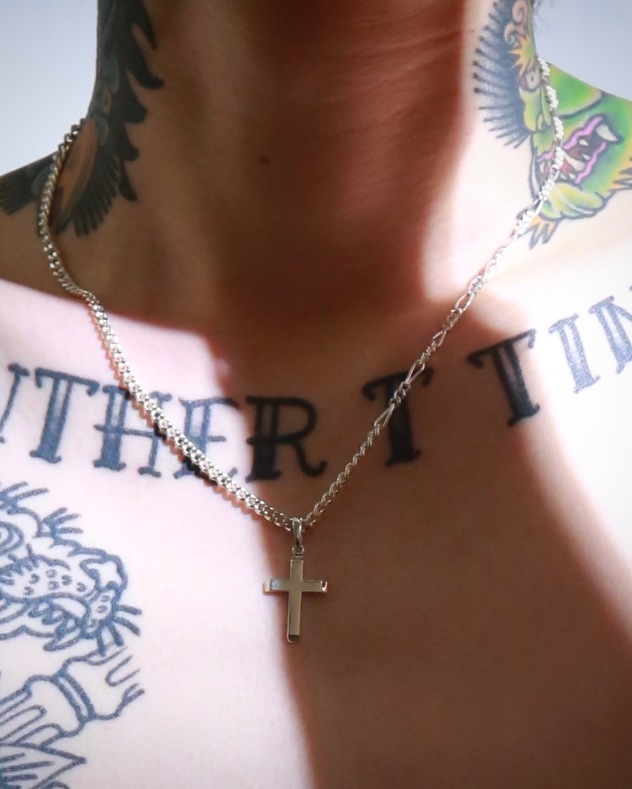 ephemeral エフェメラル cut cross top (silver)