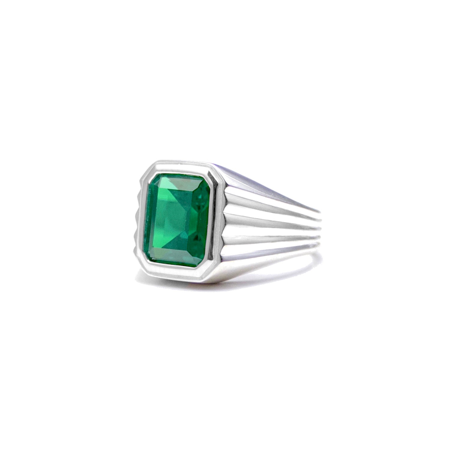 ephemeral エフェメラル Gangster ring (emerald)