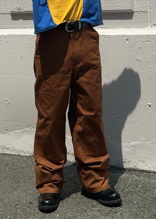 UNUSED アンユーズド 25AW UW1176 Double knee duck pants (BROWN)