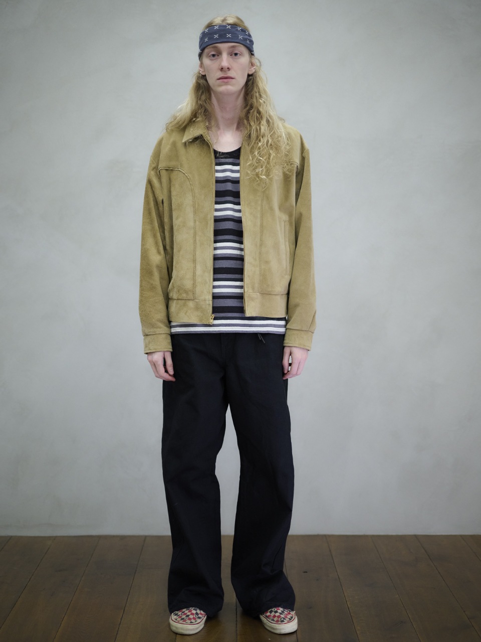 【未使用級✨】25ss UNUSED アンユーズド オーナメント柄 長袖シャツ3 UNUSED（アンユーズド） エンブレム総柄プリント オープンカラー