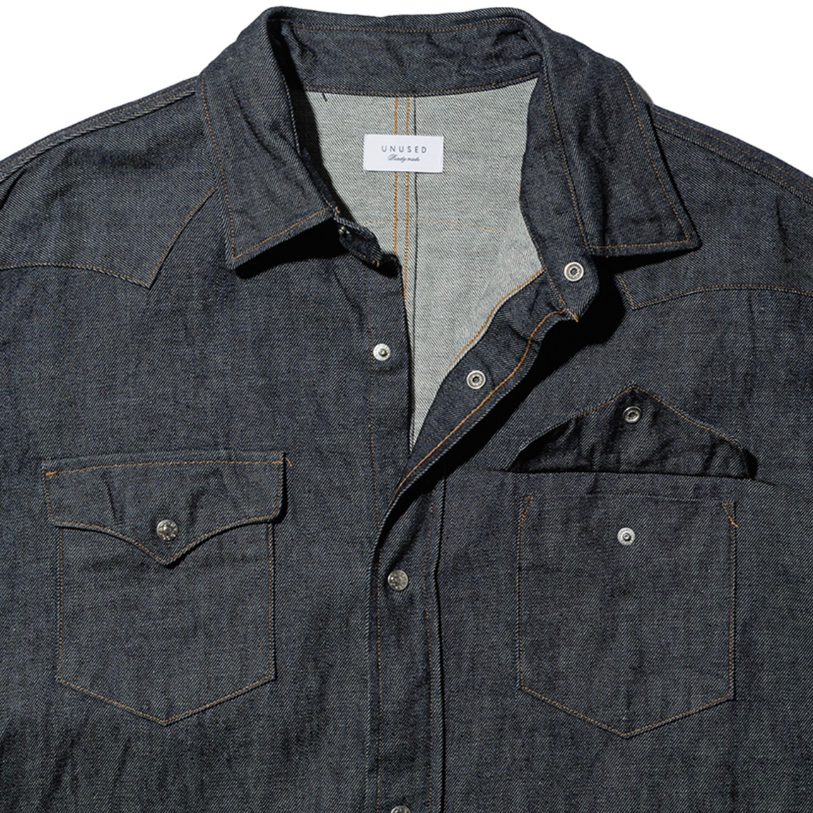 UNUSED アンユーズド 26SS US2559 Denim western shirt