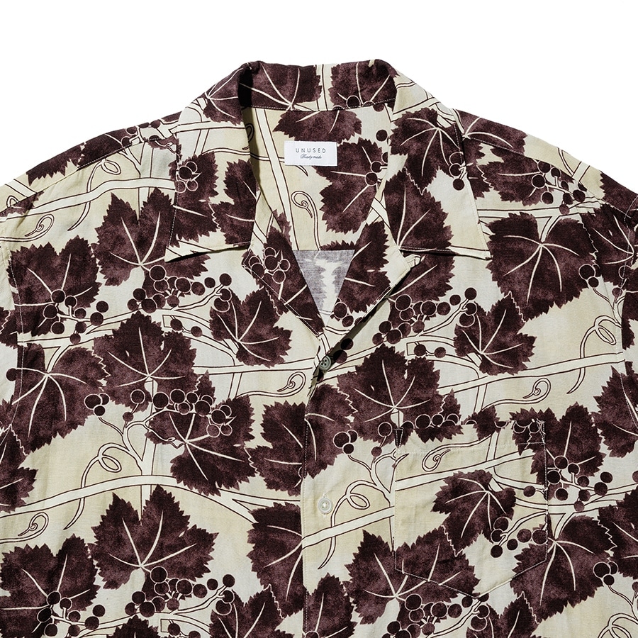 UNUSED アンユーズド 26SS US2564 Short sleeve print shirt
