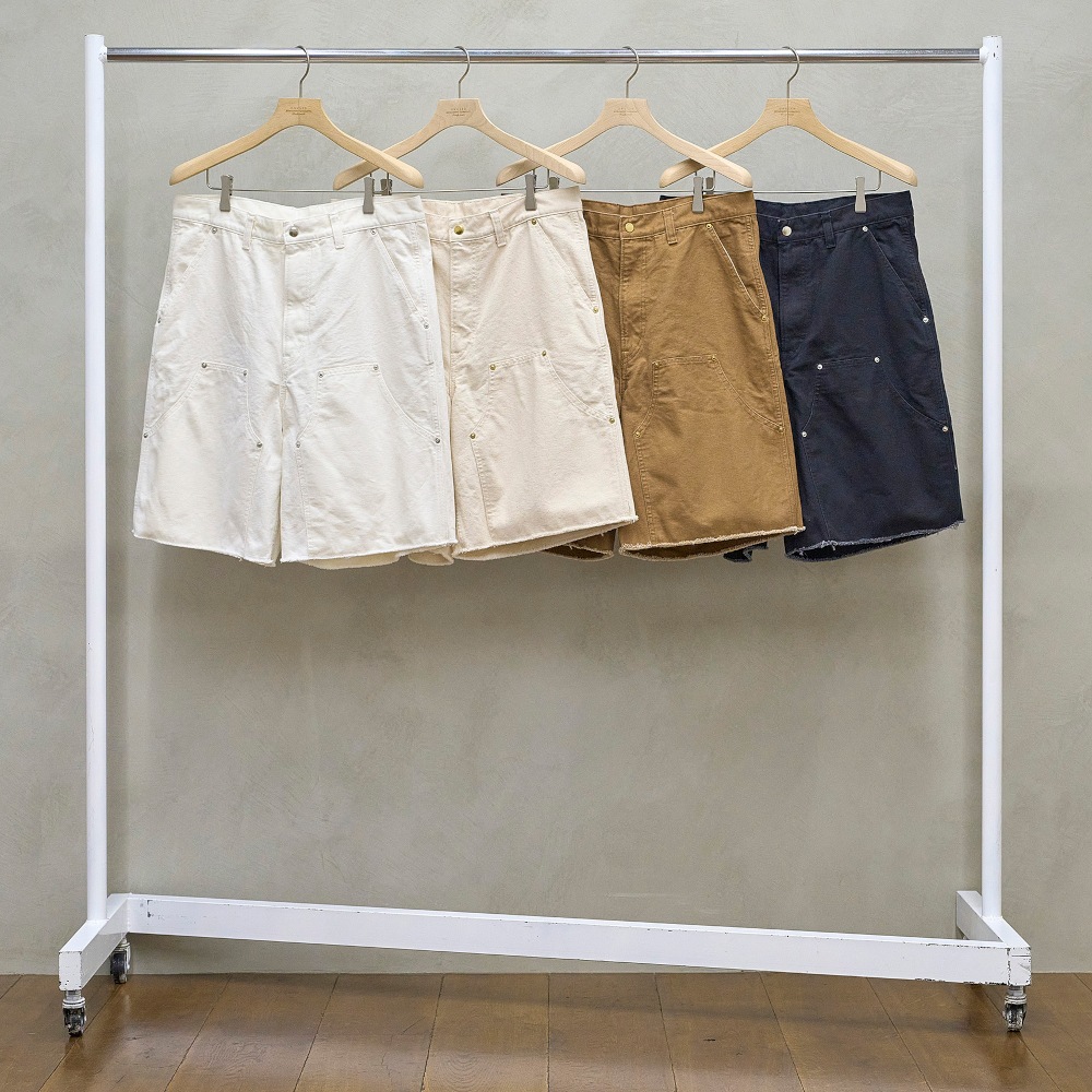 UNUSED アンユーズド 26SS UW1191 Double knee duck shorts (BLACK)