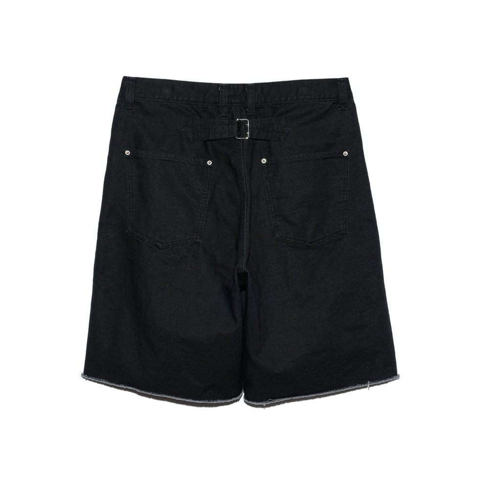 UNUSED アンユーズド 26SS UW1191 Double knee duck shorts (BLACK)