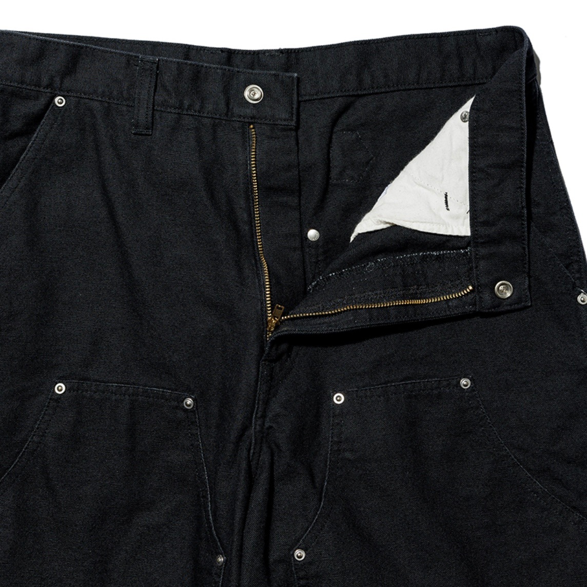 UNUSED アンユーズド 26SS UW1191 Double knee duck shorts (BLACK)