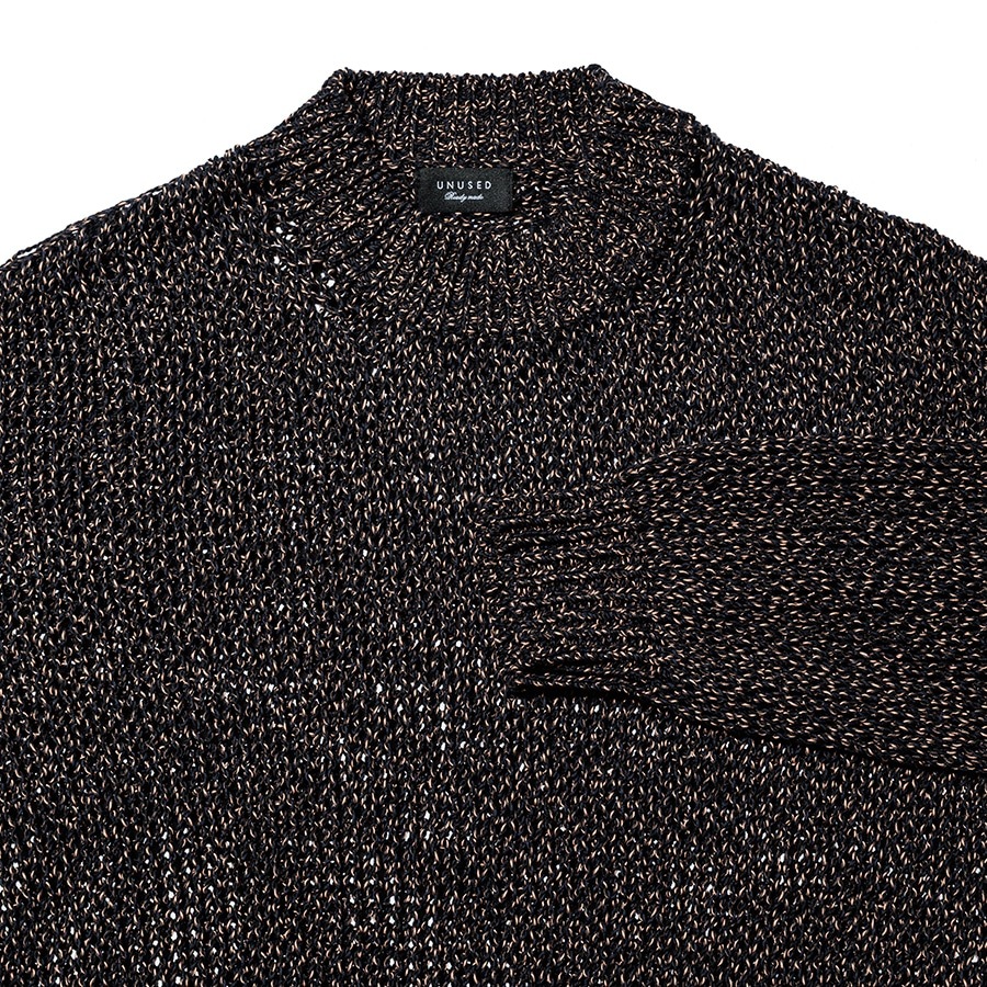 UNUSED アンユーズド 26SS US2556 Drop pullover knit (CORAL×BLACK)