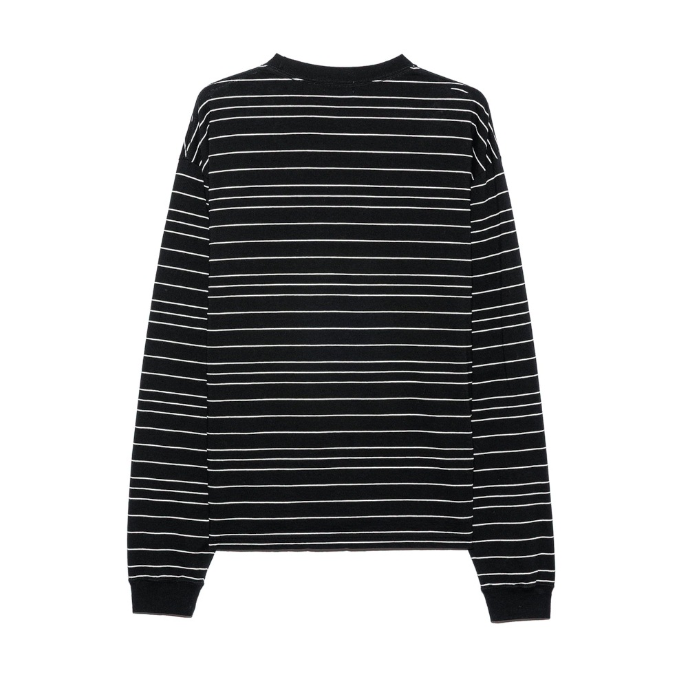 UNUSED アンユーズド 26SS US2544 Border long sleeve T-shirt (BLACK