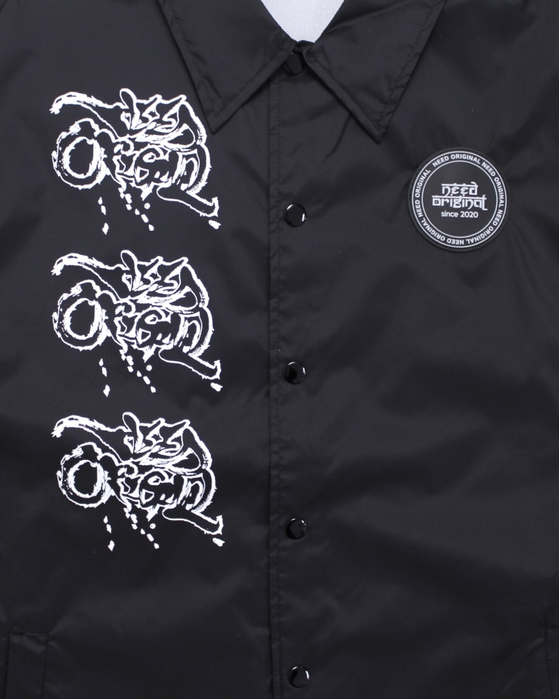 NEEDORIGINAL ニードオリジナル shin-calligraphy Design coach jacket