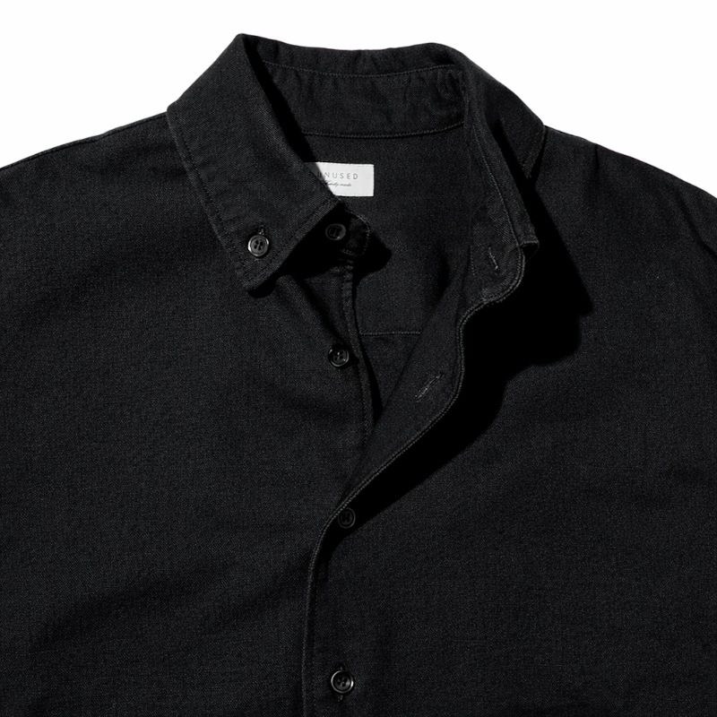UNUSED アンユーズド 26SS US2541 Duck button down shirt (BLACK)