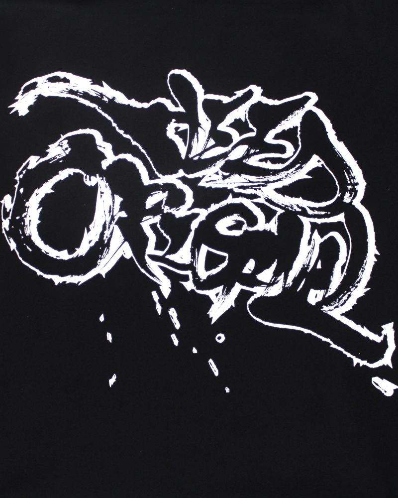 NEEDORIGINAL ニードオリジナル shin-calligraphy Design Zip-up hoodie