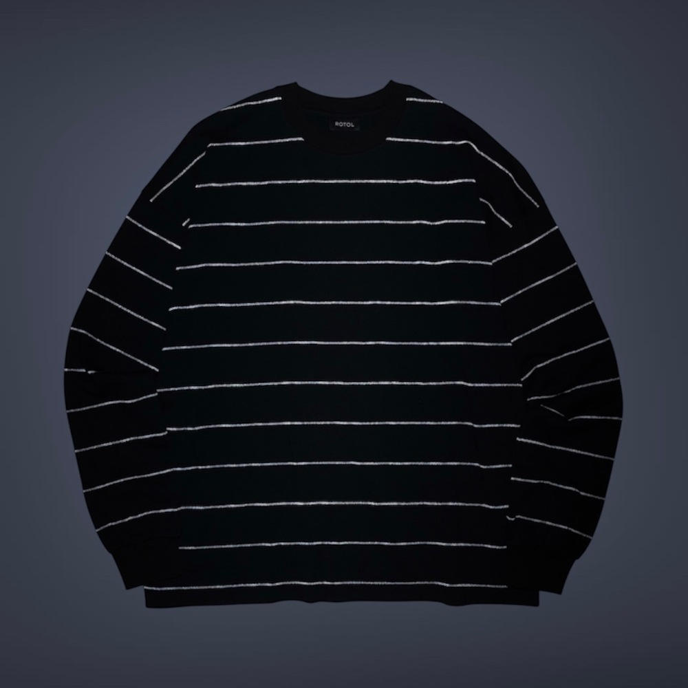 ROTOL ロトル LUMIFLECT BORDER LONG SLEEVE TEE