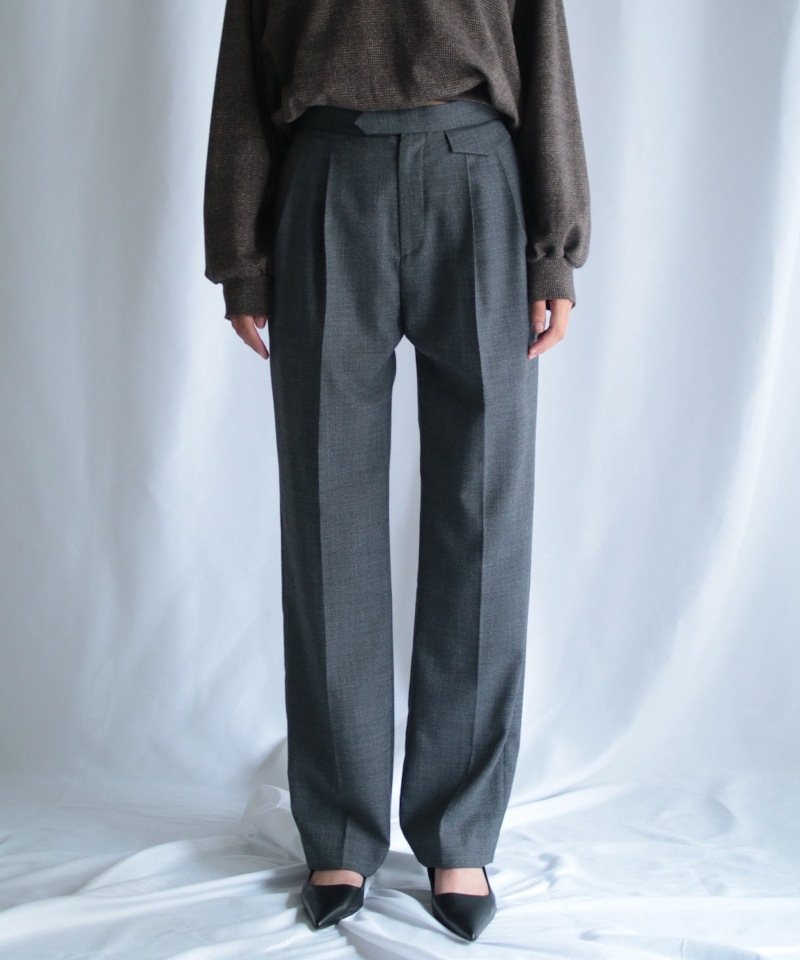 GVGV ジーヴィージーヴィー TAILORED TUCK PANTS (GREY)