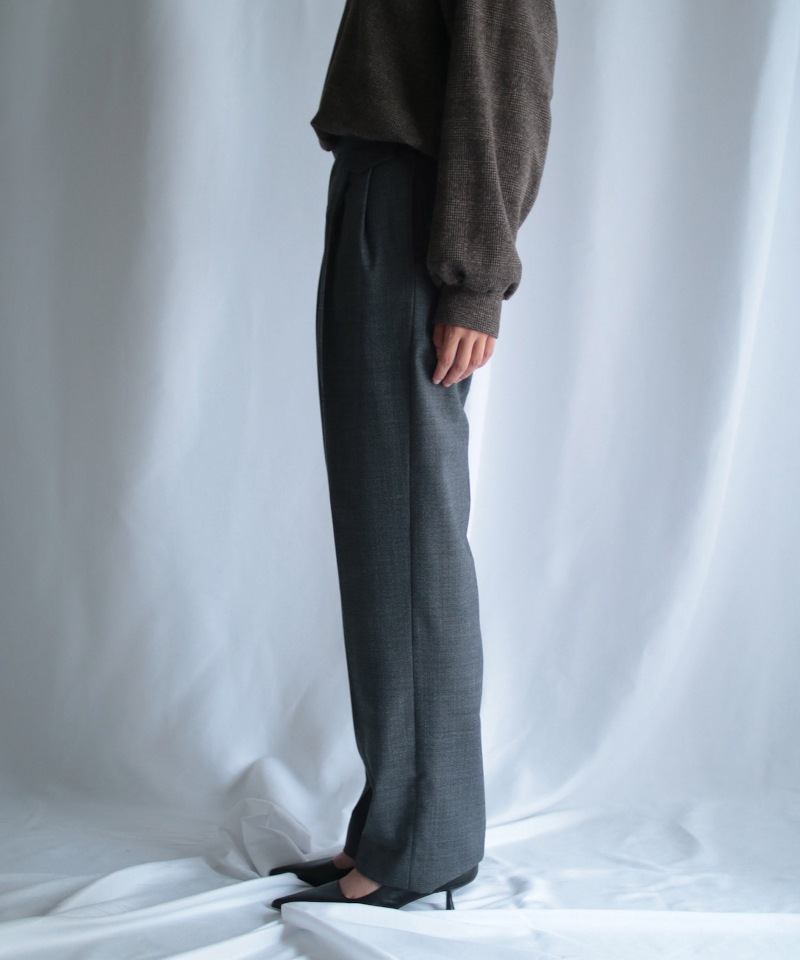 GVGV ジーヴィージーヴィー TAILORED TUCK PANTS (GREY)