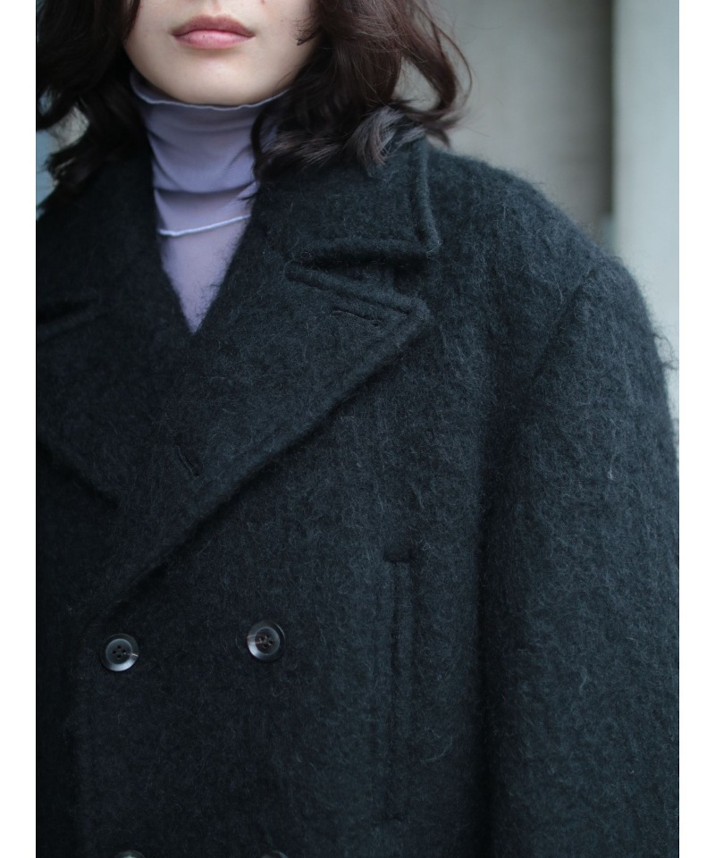 GVGV ジーヴィージーヴィー OVERSIZED PEA COAT (BLACK)