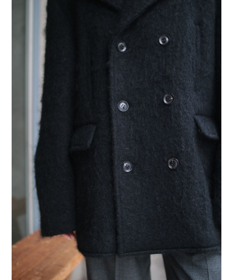 GVGV ジーヴィージーヴィー OVERSIZED PEA COAT (BLACK)