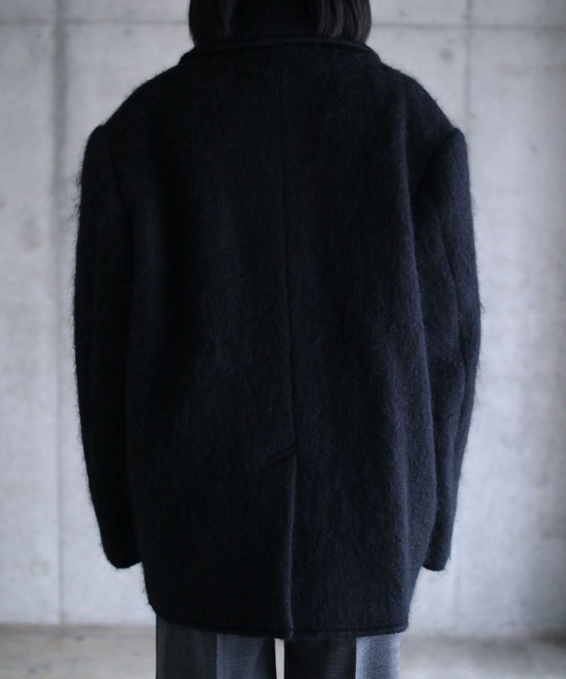 GVGV ジーヴィージーヴィー OVERSIZED PEA COAT (BLACK)