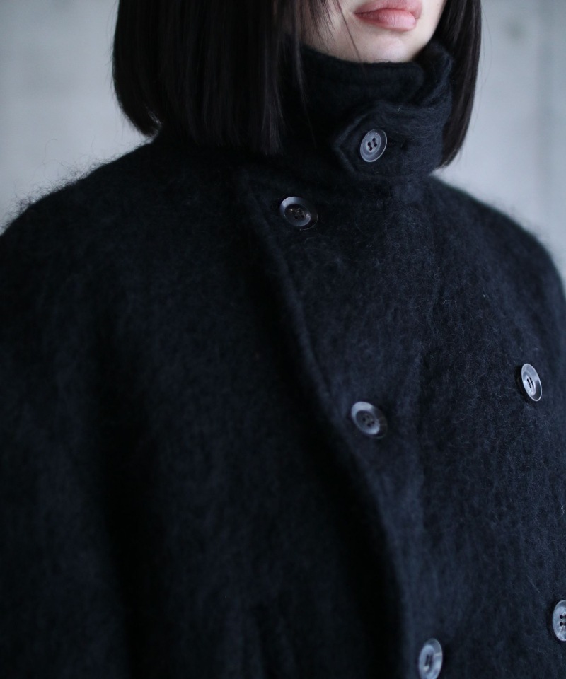 GVGV ジーヴィージーヴィー OVERSIZED PEA COAT (BLACK)