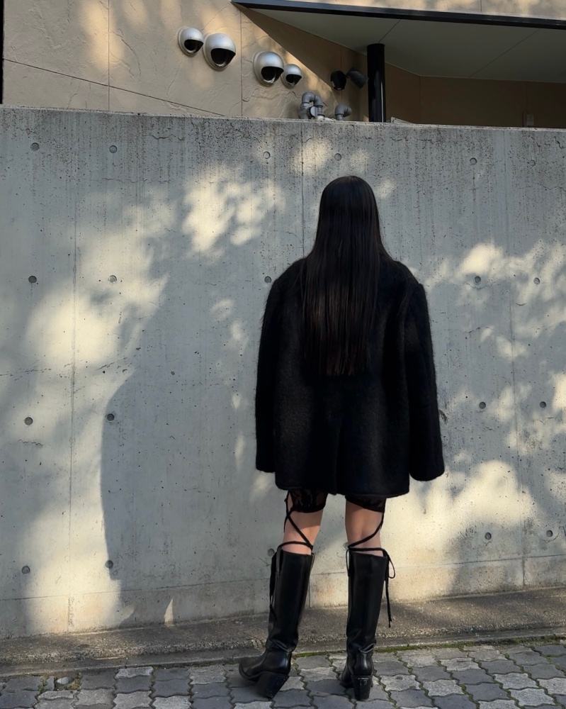 GVGV ジーヴィージーヴィー OVERSIZED PEA COAT (BLACK)