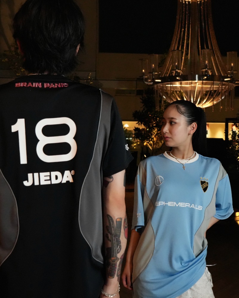 ephemeral エフェメラル SPONSORED GAME SHIRT (BLACK×CHARCOAL)