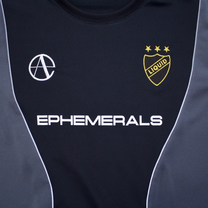 ephemeral エフェメラル SPONSORED GAME SHIRT (BLACK×CHARCOAL)