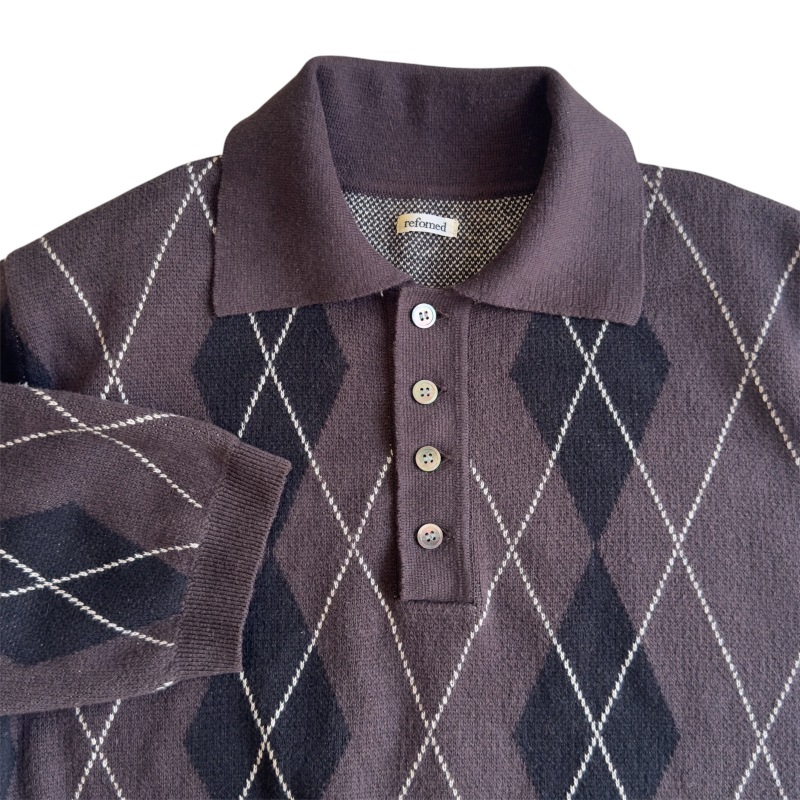 refomed リフォメッド  OLD MAN KNIT POLO (USED)