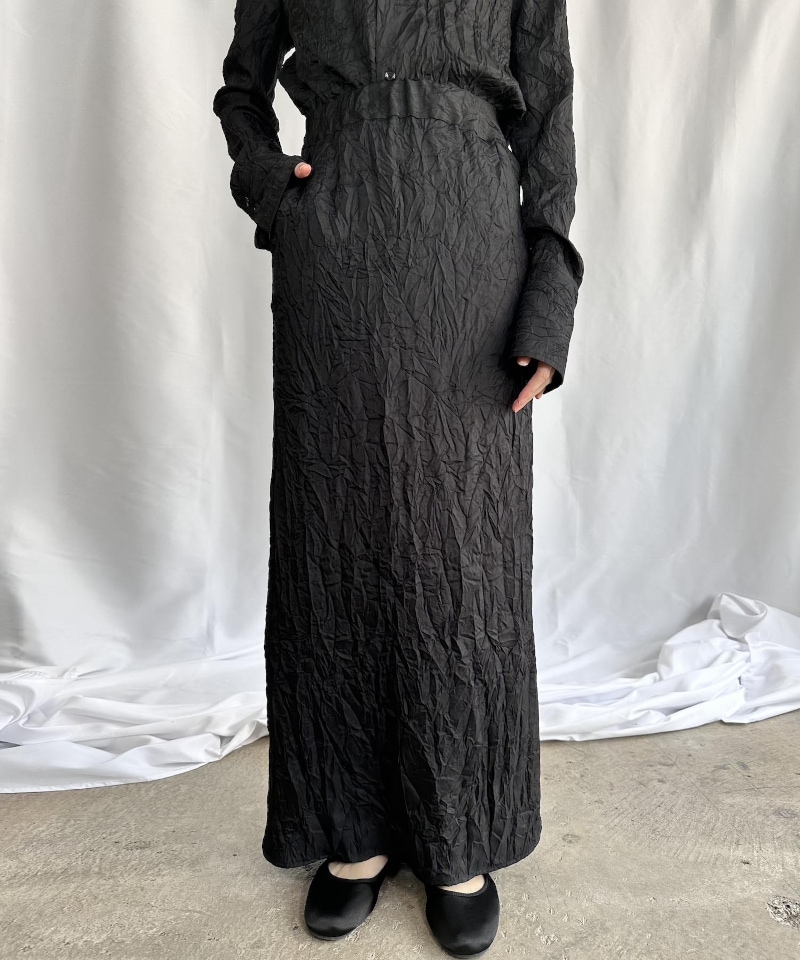 GVGV ジーヴィージーヴィー WRINKLE SATIN SKIRT