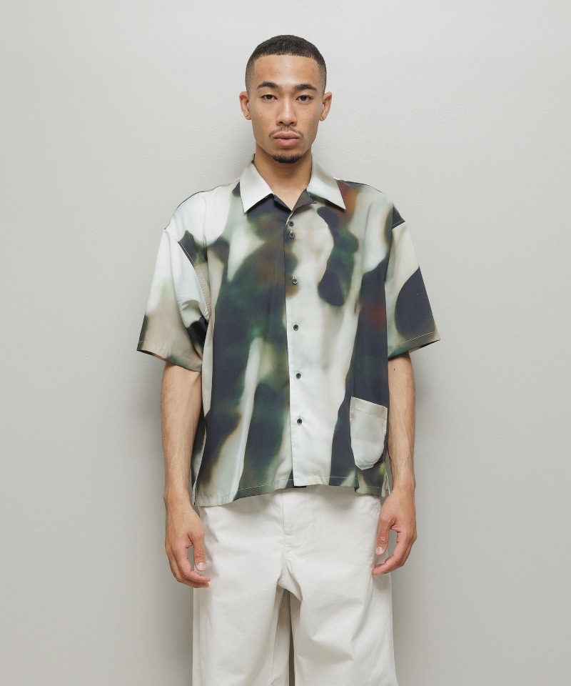 BAL バル BLUR PATTERN SS SHIRT