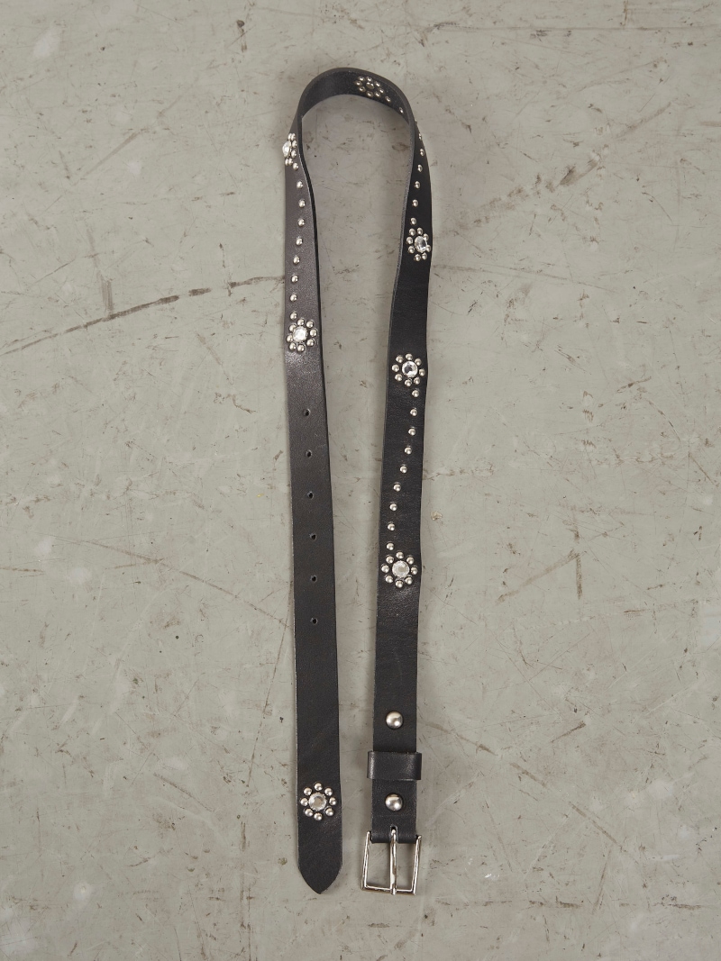 アクセサリー NVRFRGT CRYSTAL STUDDED LEATHER BRACEL NVRFRGT CRYSTAL STUDDED LEATHER BRACEL
