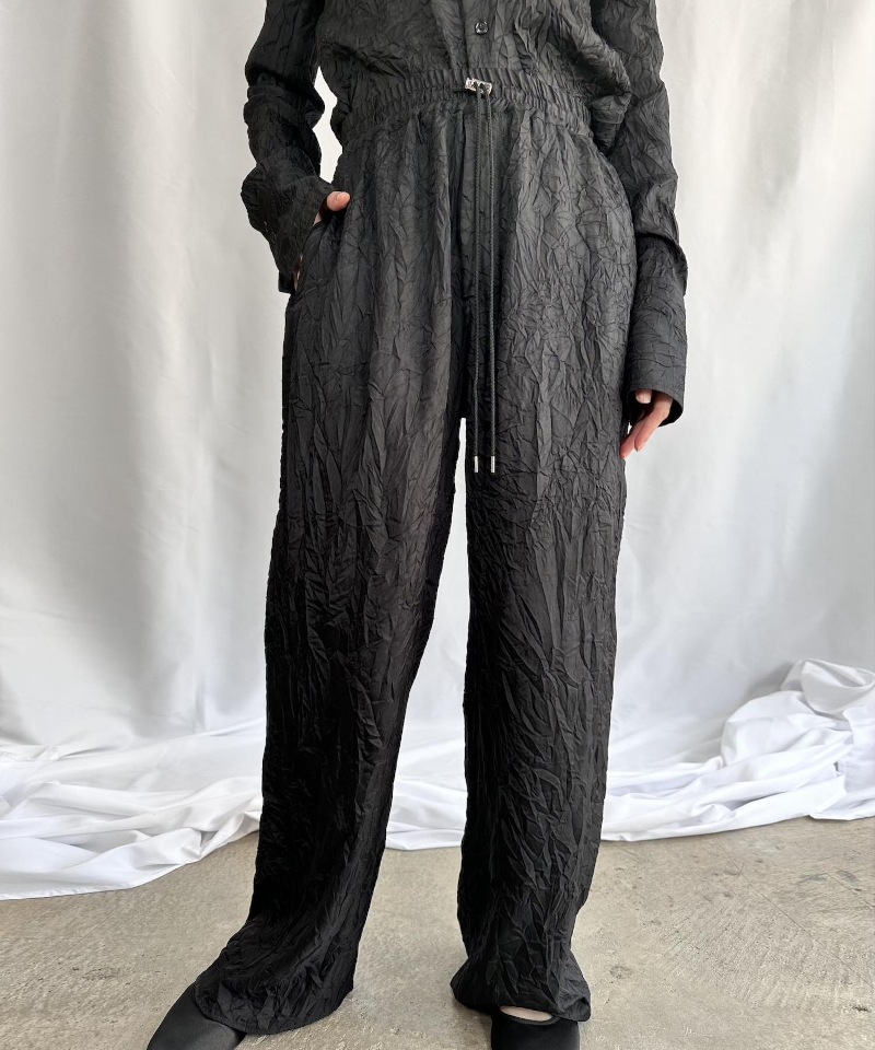 GVGV ジーヴィージーヴィー WRINKLE SATIN PANTS