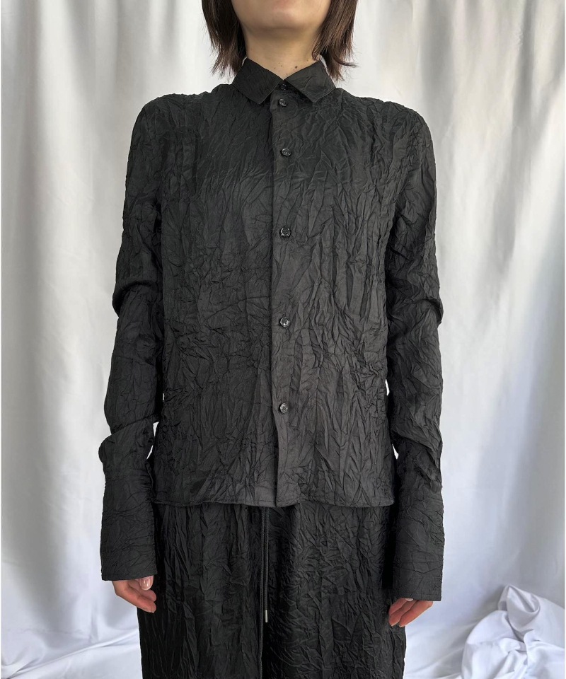 GVGV ジーヴィージーヴィー WRINKLE SATIN SHIRT