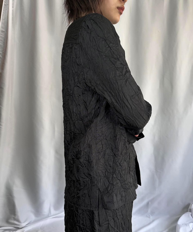 GVGV ジーヴィージーヴィー WRINKLE SATIN SHIRT