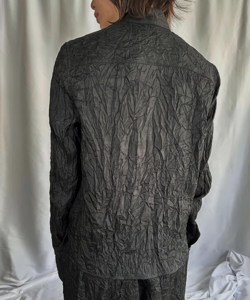 GVGV ジーヴィージーヴィー WRINKLE SATIN SHIRT