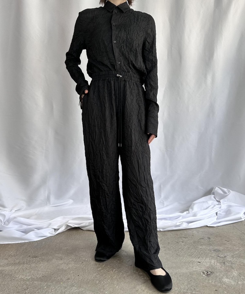 GVGV ジーヴィージーヴィー WRINKLE SATIN SHIRT