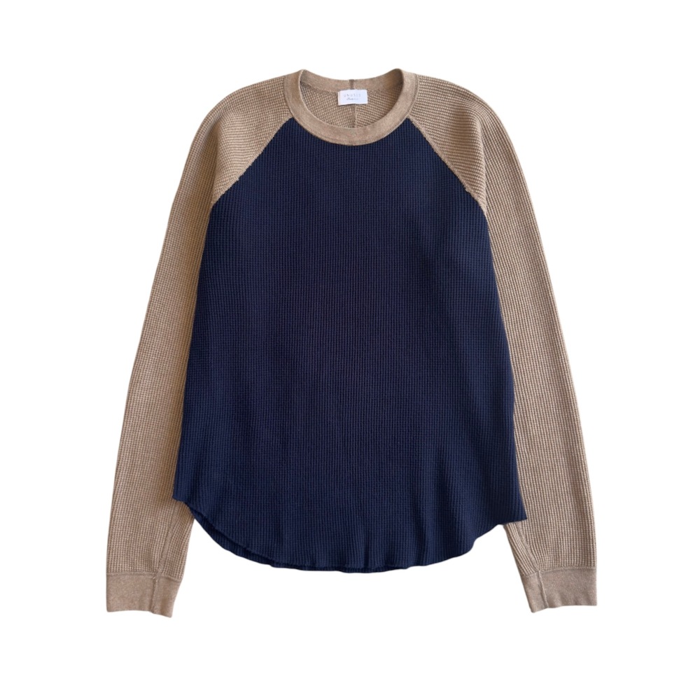 UNUSED アンユーズド US2522 Long-sleeve waffle T-shirt (USED)