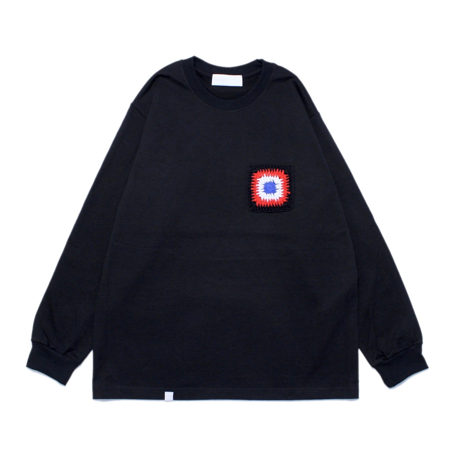 NEON SIGN ネオンサイン Double Crochet Pocket l/s T-Shirts (RED/BLK